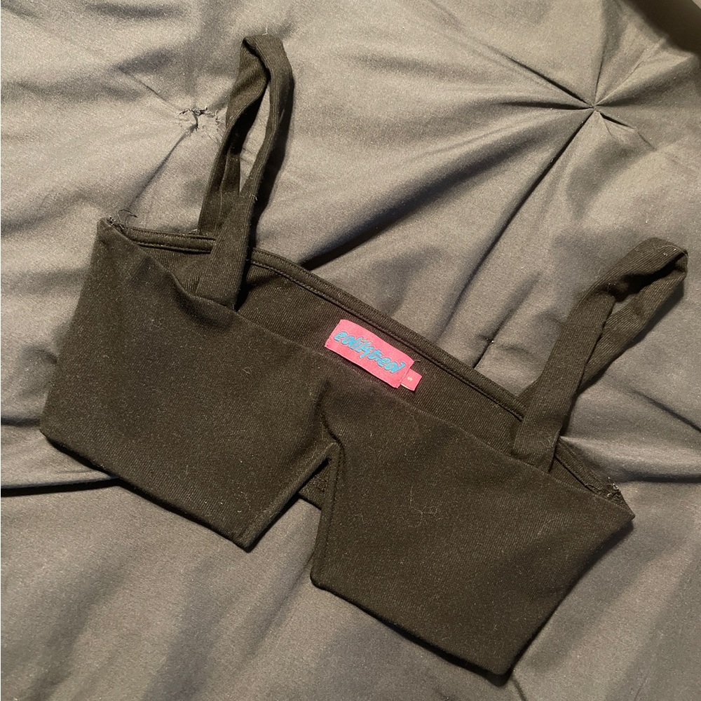 Edikted Black Crop Top